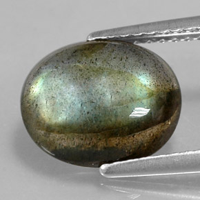 Labradorite Multicolore naturelle Coupe ovale, 2.73 ct, Opaque