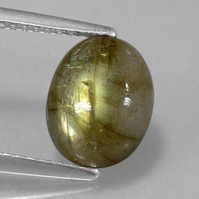 Labradorite multicolore naturelle transparent, 2,59 ct, transparent / translucide