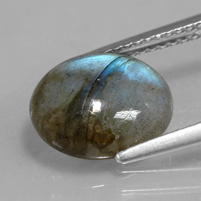 Labradorite Multicolore naturelle Transparent, 3.28 ct, Transparent / Translucide