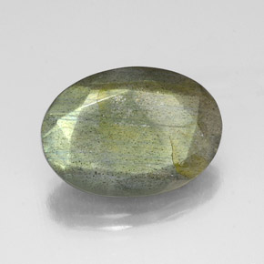Labradorite multicolore naturelle coupe ovale, 10,39 ct, translucide