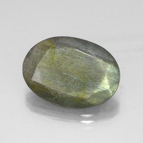 Labradorite multicolore naturelle coupe ovale, 10,39 ct, translucide