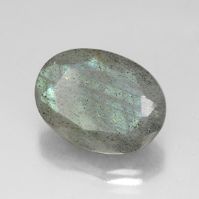 Labradorite multicolore naturelle coupe ovale, 10,11 ct, translucide