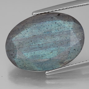 Labradorite Multicolore naturelle Coupe ovale, 11.44 ct, Translucide