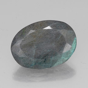 Labradorite multicolore naturelle coupe ovale, 10,55 ct, translucide