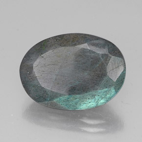 Labradorite multicolore naturelle coupe ovale, 10,55 ct, translucide