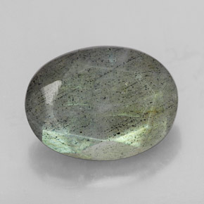 Labradorite multicolore naturelle coupe ovale, 10,81 ct, translucide