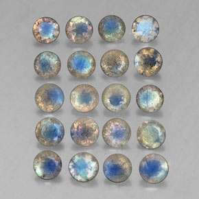 Achetez naturel ct multicolore labradorite gems, transparent, en provenance madagascar chez gemselect. en stock, livraison internationale!