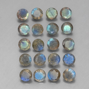 Achetez naturel ct multicolore labradorite gems, transparent, en provenance madagascar chez gemselect. en stock, livraison internationale!