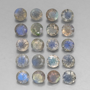 Achetez naturel ct multicolore labradorite gems, transparent, en provenance madagascar chez gemselect. en stock, livraison internationale!