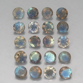 Achetez naturel ct Multicolore Labradorite gems, Transparent, En provenance Madagascar chez GemSelect. En stock, livraison internationale!