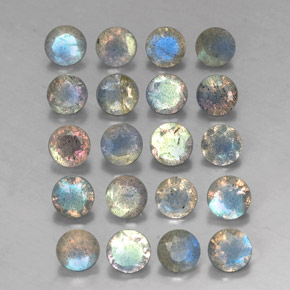 Achetez naturel ct multicolore labradorite gems, transparent, en provenance madagascar chez gemselect. en stock, livraison internationale!