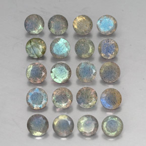 Achetez naturel ct multicolore labradorite gems, transparent, en provenance madagascar chez gemselect. en stock, livraison internationale!
