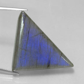 Labradorite Multicolore naturelle Trillion, 42.05 ct, Translucide