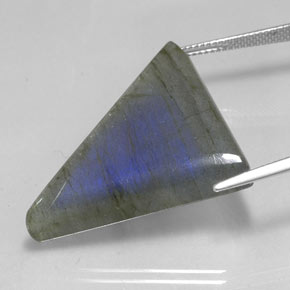 Labradorite Multicolore naturelle Trillion, 42.05 ct, Translucide