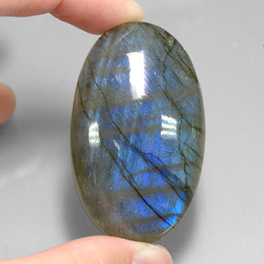 Labradorite Multicolore naturelle Coupe ovale, 113.10 ct, Translucide