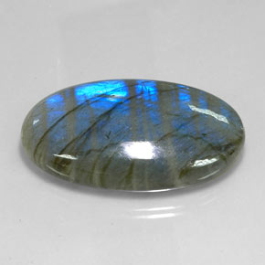 Labradorite Multicolore naturelle Coupe ovale, 113.10 ct, Translucide
