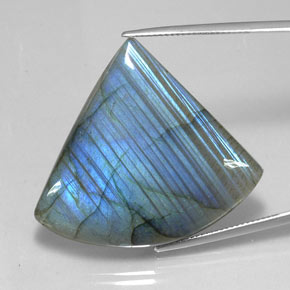 Labradorite multicolore naturelle forme fantaisie, 55,17 ct, translucide