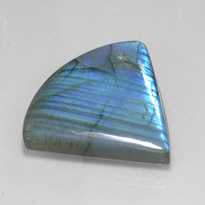 Labradorite multicolore naturelle forme fantaisie, 55,17 ct, translucide