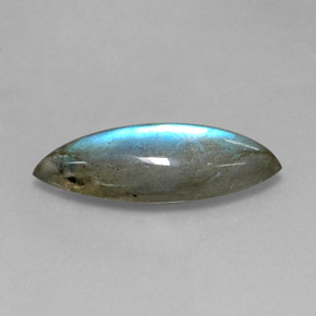 Labradorite multicolore naturelle marquise, 9,18 ct, translucide