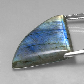 Labradorite multicolore naturelle forme fantaisie, 30,50 ct, translucide