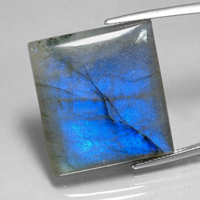 Labradorite Multicolore naturelle Baquette, 36.48 ct, Translucide