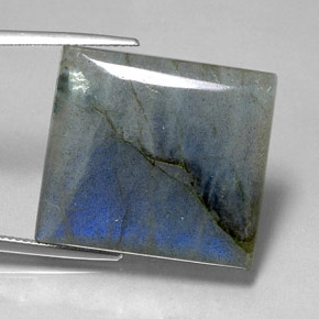 Labradorite Multicolore naturelle Baquette, 36.48 ct, Translucide