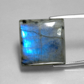 Labradorite Multicolore naturelle Carré, 36.07 ct, Translucide