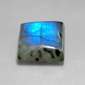 Labradorite Multicolore naturelle Carré, 36.07 ct, Translucide