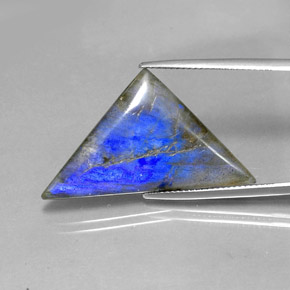 Labradorite Multicolore naturelle Trillion, 16.19 ct, Translucide