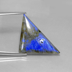 Labradorite Multicolore naturelle Trillion, 16.19 ct, Translucide