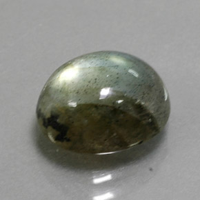 Labradorite multicolore naturelle coupe ovale, 3,19 ct, translucide