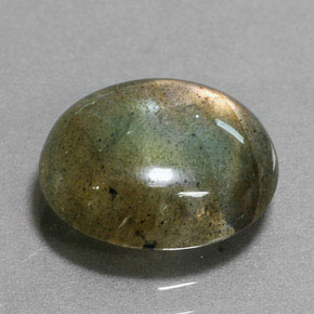Labradorite Multicolore naturelle Coupe ovale, 3.40 ct, Translucide