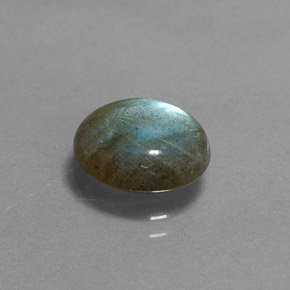 Labradorite Multicolore naturelle Coupe ovale, 2.93 ct, Translucide