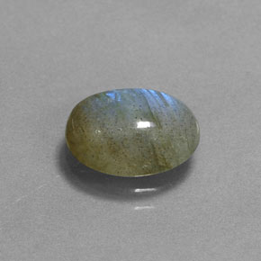 Labradorite multicolore naturelle coupe ovale, 2,62 ct, translucide