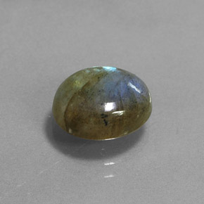 Labradorite Multicolore naturelle Coupe ovale, 3.93 ct, Translucide