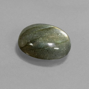 Labradorite multicolore naturelle coupe ovale, 5,31 ct, translucide