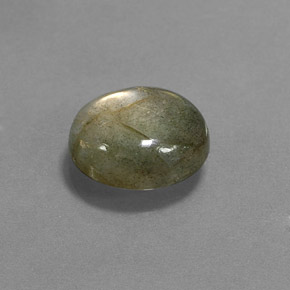 Labradorite multicolore naturelle coupe ovale, 3,78 ct, translucide