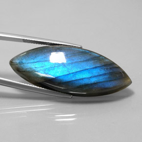 Labradorite Multicolore naturelle Marquise, 38.33 ct, Translucide