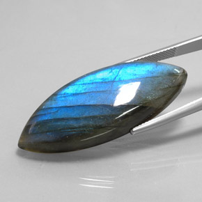 Labradorite Multicolore naturelle Marquise, 38.33 ct, Translucide
