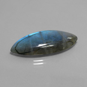 Labradorite multicolore naturelle transparent, 21,02 ct, transparent / translucide