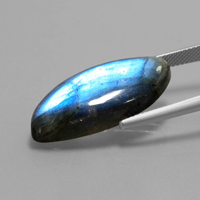 Labradorite Multicolore naturelle Transparent, 17.63 ct, Transparent / Translucide