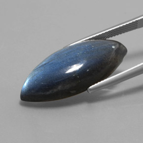 Labradorite multicolore naturelle marquise, 19,29 ct, translucide