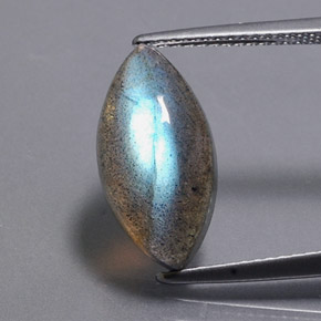 Labradorite Multicolore naturelle Transparent, 4.83 ct, Transparent / Translucide