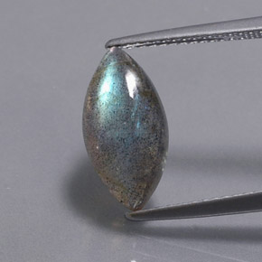 Labradorite multicolore naturelle transparent, 2,98 ct, transparent / translucide
