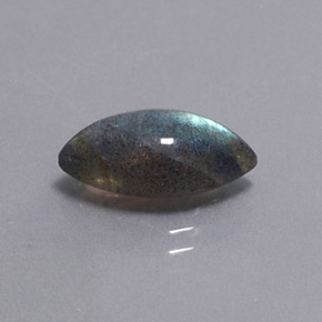 Labradorite multicolore naturelle transparent, 2,98 ct, transparent / translucide