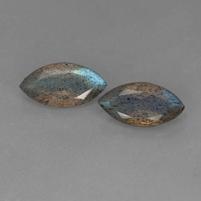 Achetez naturel ct éclat bleu gris labradorite gems, transparent, en provenance madagascar chez gemselect. en stock, livraison internationale!