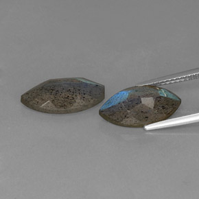 Achetez naturel ct éclat bleu gris labradorite gems, transparent, en provenance madagascar chez gemselect. en stock, livraison internationale!