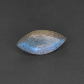 Labradorite Éclat Bleu Gris naturelle Transparent, 2.19 ct, Transparent / Translucide