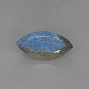 Labradorite Éclat Bleu Gris naturelle Marquise, 2.70 ct, Translucide