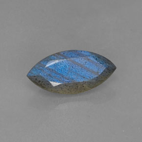 Labradorite Éclat Bleu Gris naturelle Marquise, 2.70 ct, Translucide